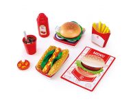 Houten speelgoed fast food set